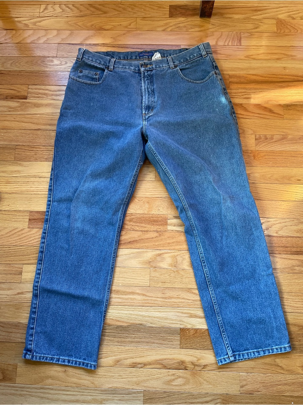 Vintage Pendleton Men's Straight-Leg Denim Jeans in Medium Blue